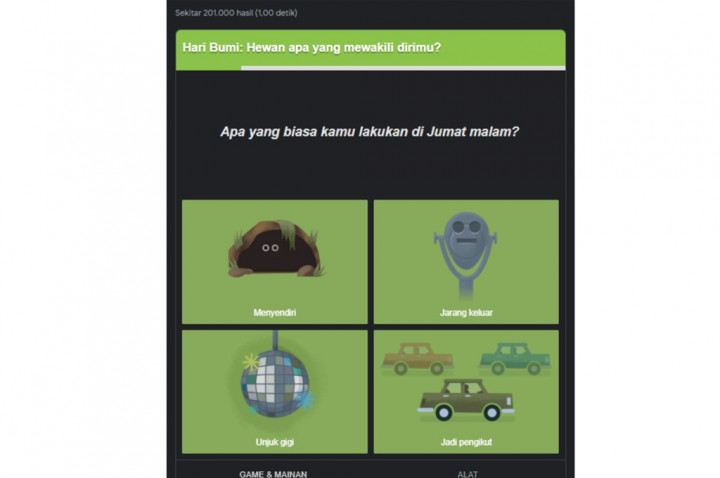 Begini Cara Main dan Mengakses Kuis Hari Bumi Google