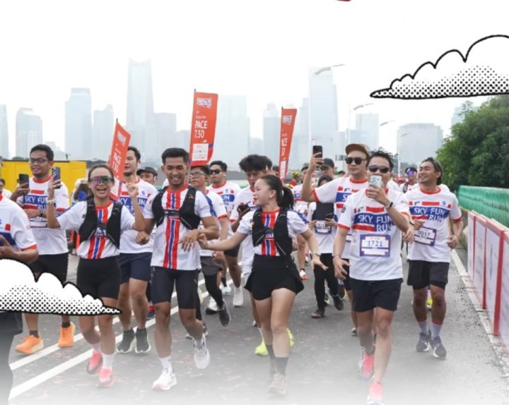 Gabisa Dapetin Hatinya, Minimal Dapetin Medali Jakarta Sky Fun Run 2026