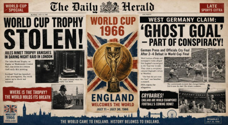 Sejarah Piala Dunia 1966: Dari Misteri Hilangnya Trofi Juara Hingga Gol Hantu di Wembley