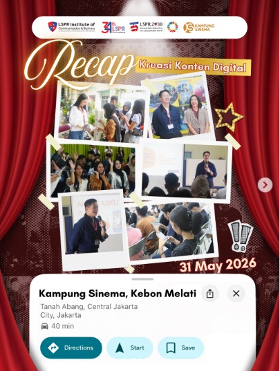 Lensa Sinema Melati, Kolaborasi LSPR dan Kampung Sinema Cetak