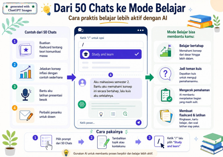 Sudah Ada Mode Belajar di ChatGPT, Cocok Buat Mahasiswa