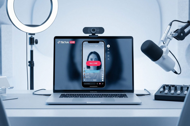 Ini cara live TikTok di laptop menggunakan TikTok Live Studio dan OBS Studio.