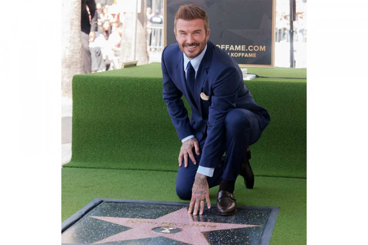 David Beckham Dianugerahi Bintang Walk of Fame Hollywood