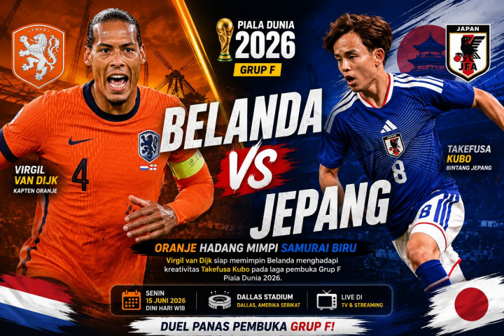 Prediksi Belanda vs Jepang: Samurai Biru Punya Modal Mentereng, Oranje Bidik Start Sempurna