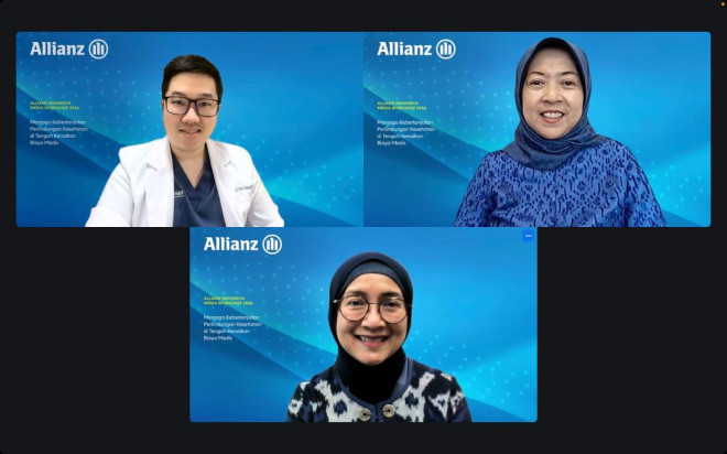 Workshop media secara daring. Foto: Allianz