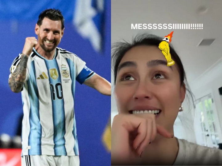 Agnez Mo Histeris Messi Cetak Hattrick di Piala Dunia 2026