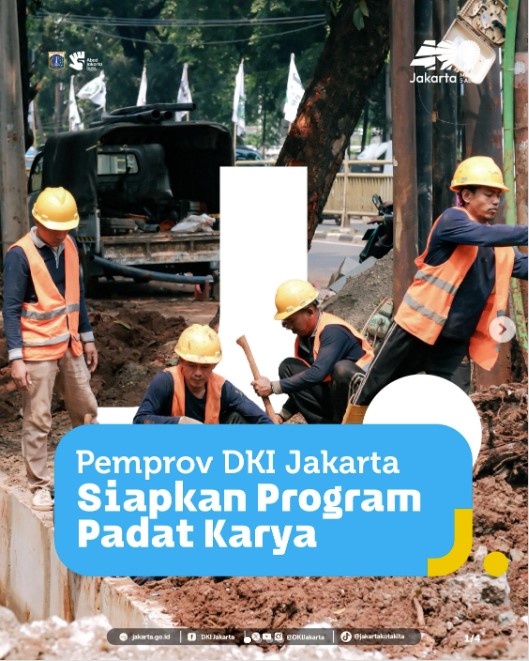 Pemprov DKI Jakarta Buka 2.843 Lowongan Kerja Padat Karya 2026, Gaji Setara UMP!