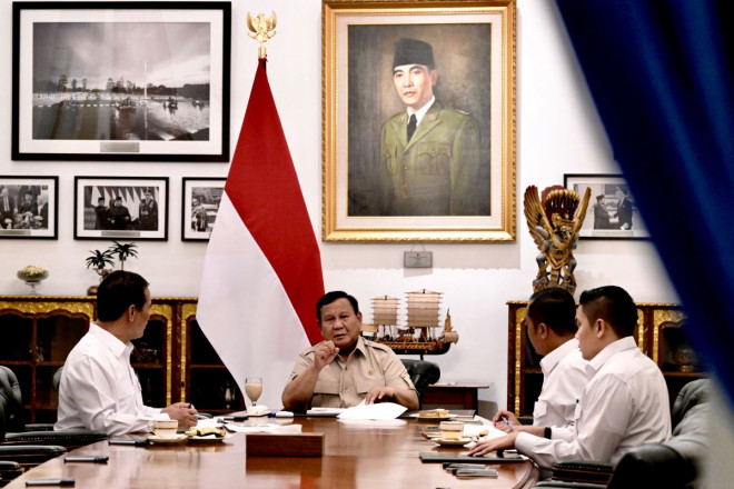 Menteri Pertanian Amran Sulaiman bertemu dengan Presiden Prabowo Subianto di Istana Negara (Foto: dok. BAKOM RI)
