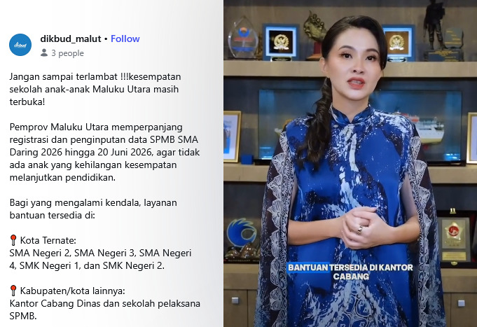 SPMB Malut Diperpanjang Sampai 20 Juni, Manfaatkan Waktumu Sekarang!