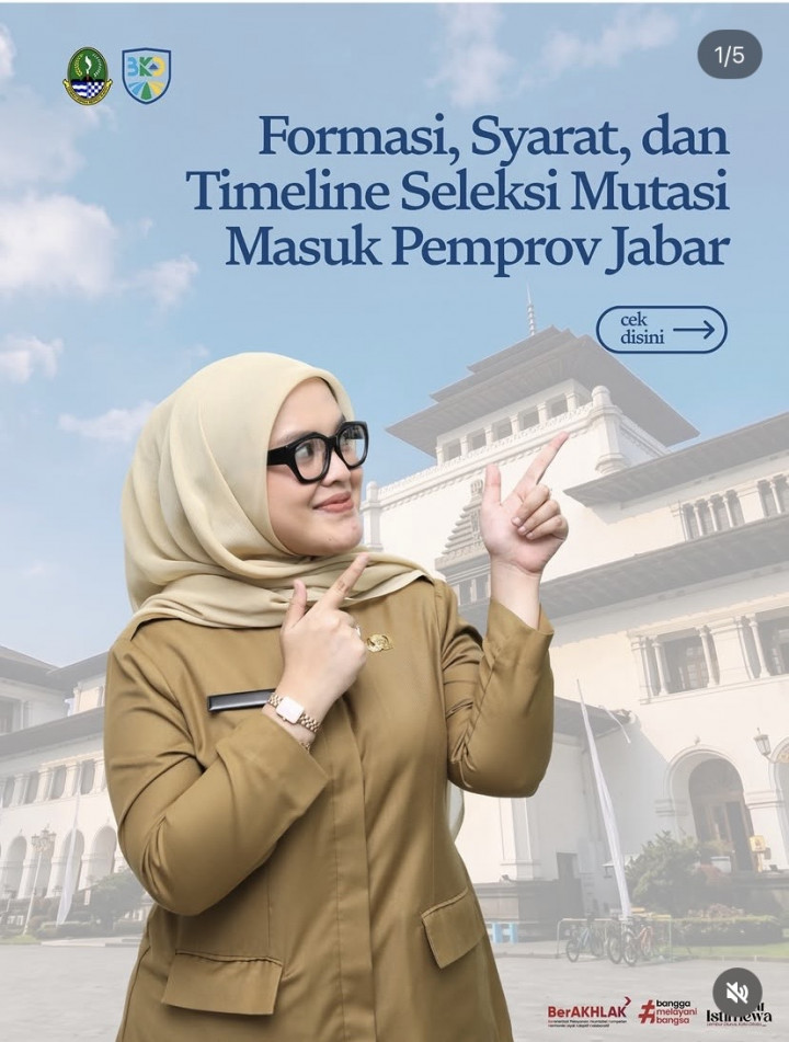 Pemprov Jabar Buka Seleksi Mutasi Masuk PNS 2026, Simak Syarat, Alur dan Jadwal Lengkap