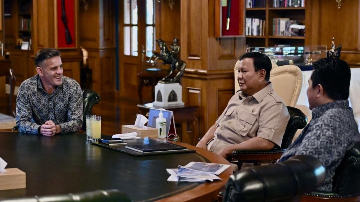 Temui Prabowo di Hambalang, Herdman Bahas Target Timnas Indonesia Lolos Piala Dunia 2030