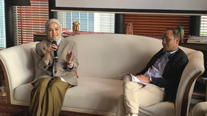  Batasi durasi layar agar mata si kecil tetap sehat sejak dini.  (Foto: Dok. Medcom.id/Secillia Nur Hafifah)