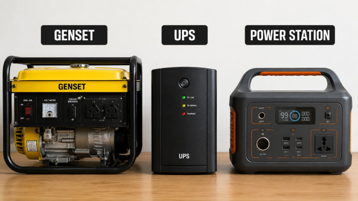 Genset, UPS, atau Power Station Buat Siap Pemadaman Listrik? Ini Perbedaan dan Harganya