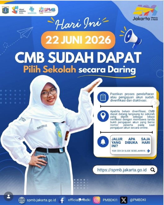 Cuma Sampai 24 Juni! ini Cara Pilih Sekolah SPMB Jakarta 2026