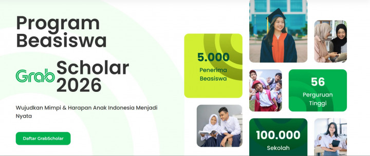 Info Beasiswa: Grab Scholar 2026 Kasih Uang Saku hingga