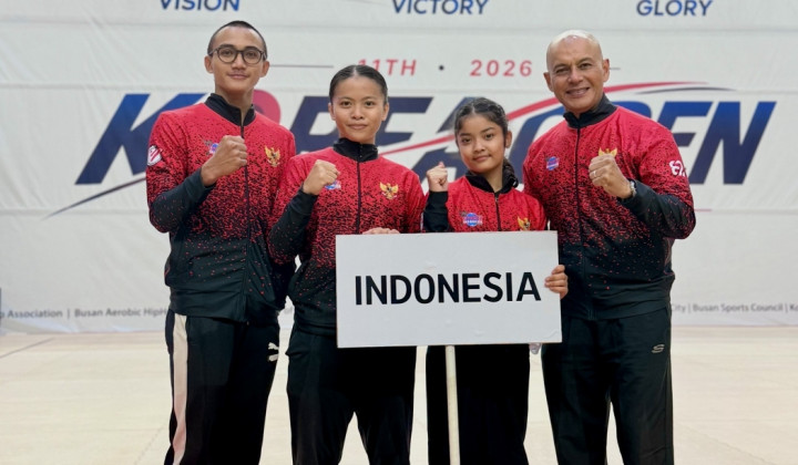 Keren! Tim Indonesia Tembus 4 Besar di 11th Aerobic Korea Open 2026