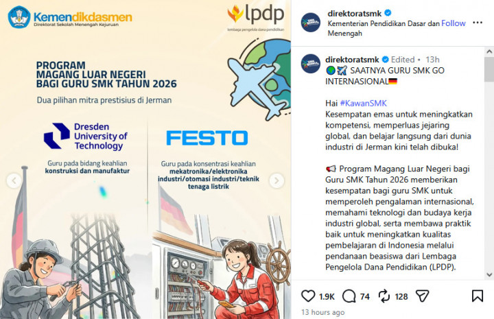 Kesempatan Magang di Jerman untuk Guru SMK, Begini Cara Daftarnya