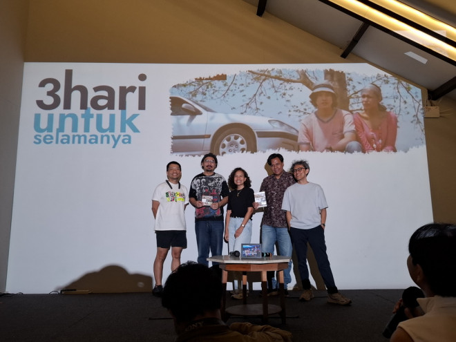 Intimate screening film 3 Hari Untuk Selamanya versi Uncensored (Foto: Medcom/Basuki)