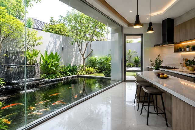 Desain Dapur Belakang Rumah Favorit, Nyaman untuk Memasak