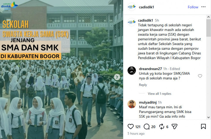 Enggak Lolos SPMB Sekolah Negeri? Ini 82 Pilihan Sekolah Swasta di Bogor! Lengkap dengan Daya Tampungnya