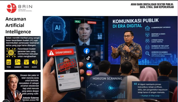 Sistem Keamanan Komunikasi Publik Berbasis AI dan Blockchain dari BRIN