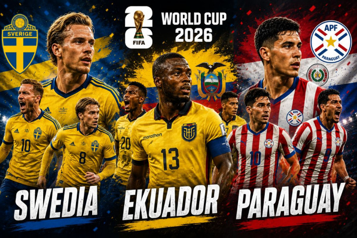 <i>Update</i> Klasemen Peringkat 3 Terbaik Piala Dunia 2026: Swedia Teratas, Ekuador dan Paraguay di Zona Aman