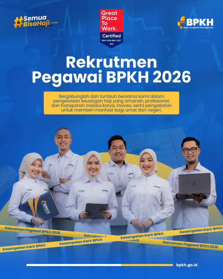 Lowongan Kerja Pegawai BPKH 2026 Terbaru, Ini Posisi, Syarat, dan Link Daftarnya