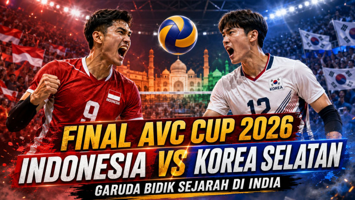 Jadwal Final AVC Cup 2026: Indonesia vs Korea Selatan Malam Ini, Garuda Bidik Sejarah di India