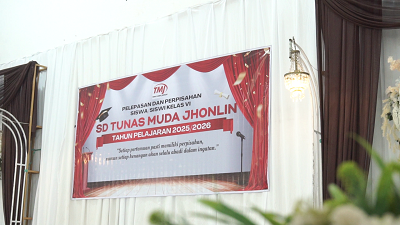 Tonggak Sejarah SD Tunas Muda Jhonlin, Delapan Siswa Angkatan Pertama Resmi Lulus