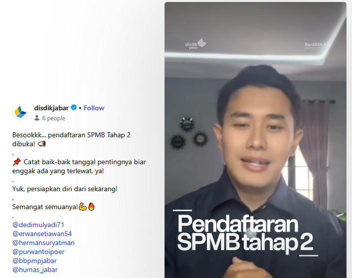Pendaftaran SPMB Jabar 2026 Tahap 2 Dibuka 30 Juni, Ini Syarat dan Jadwal Lengkapnya