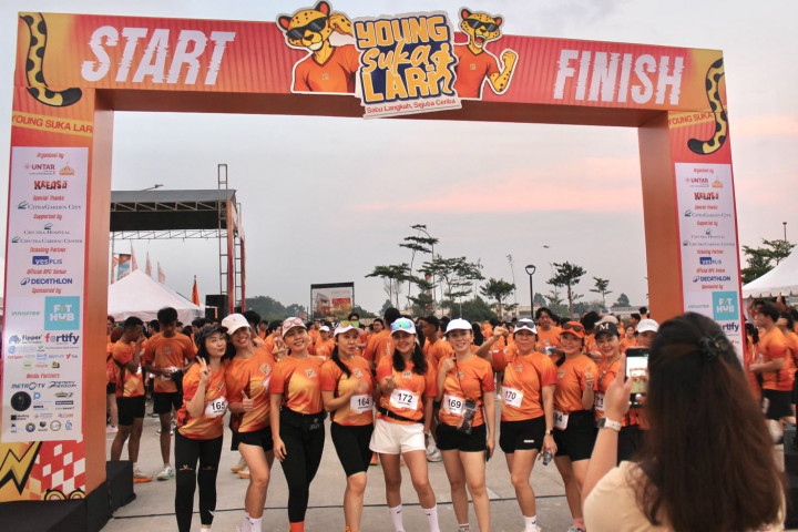 Young Suka Lari 2026, Mahasiswa Fikom Untar Edukasi Kesehatan Mental Lewat Olahraga