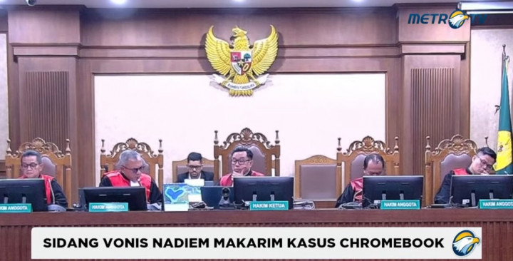 Tok! Hakim Vonis Nadiem Makarim 10 Tahun Penjara Buntut Korupsi Chromebook