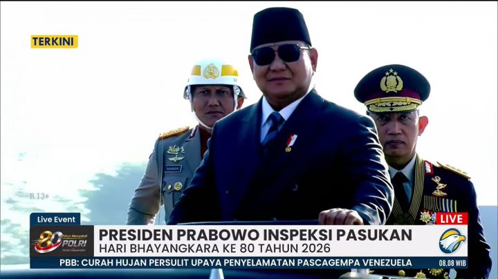 Hari Bhayangkara ke-80, Prabowo Minta Polri Siap Hadapi Ancaman Era Digital