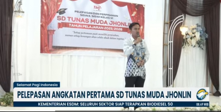 SD Tunas Muda Jhonlin Lepas Angkatan Pertama, Delapan Siswa Siap Lanjut ke Jenjang Lebih Tinggi
