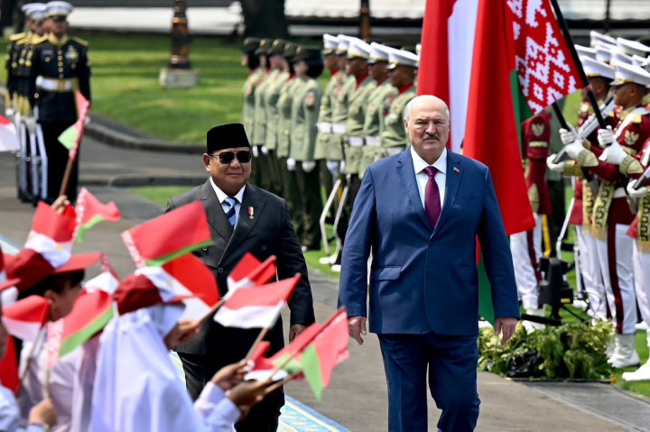 ​Presiden Prabowo Sambut Kunjungan Kenegaraan Presiden Belarus di Istana Merdeka