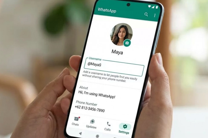 Ini Cara Membuat Username WhatsApp, Bisa Chat Tanpa Membagikan Nomor HP