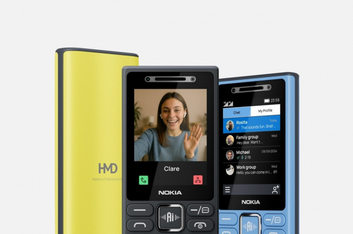 HMD Umumkan Empat Feature Phone Nokia dengan Tombol AI