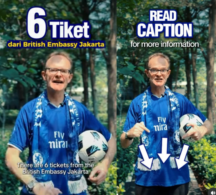 Yuk Ikutan! British Embassy Jakarta Adakan Giveaway Tiket Chelsea Vs AC Milan