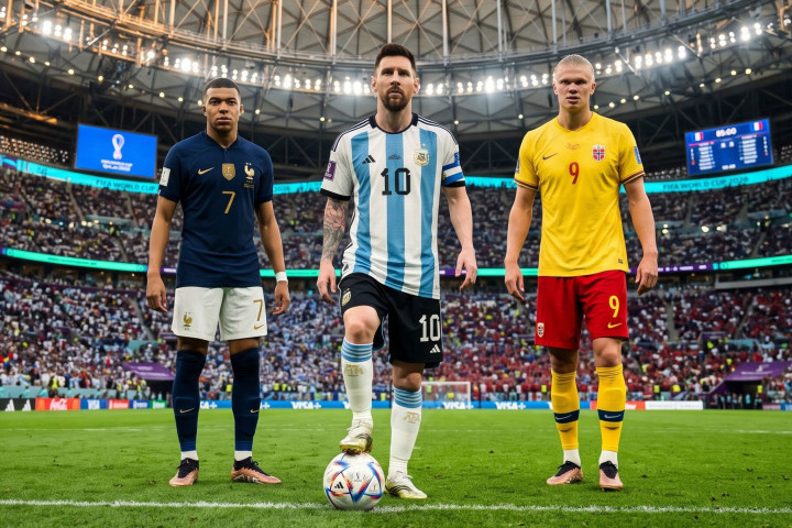 Update Top Skor Piala Dunia 2026: Messi di Puncak, Mbappé dan Haaland Siap Menyalip