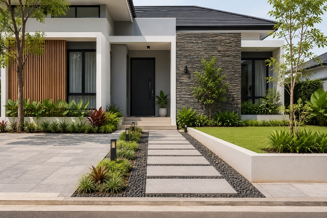 Rumah Tanpa Pagar Depan Makin Populer, Ini 5 Ide Halaman yang Estetik