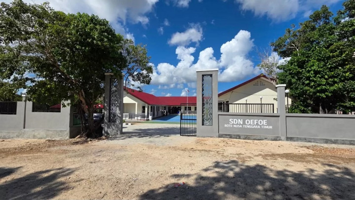 SDN Oefoe Rote Ndao Disulap Lebih Nyaman: Punya Perpustakaan Modern hingga Lapangan Multifungsi