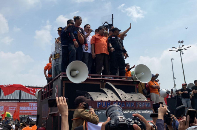 Ilustrasi unjuk rasa. Foto: Medcom.id