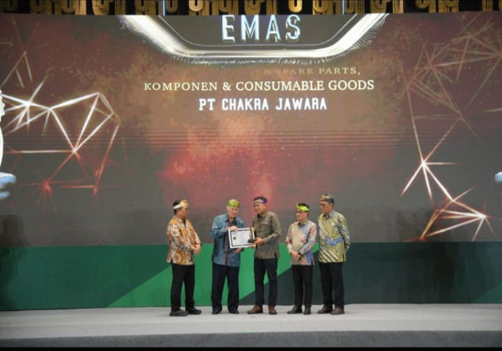 Chakra Jawara Raih Penghargaan Emas di Indonesia Mining Service Award 2025