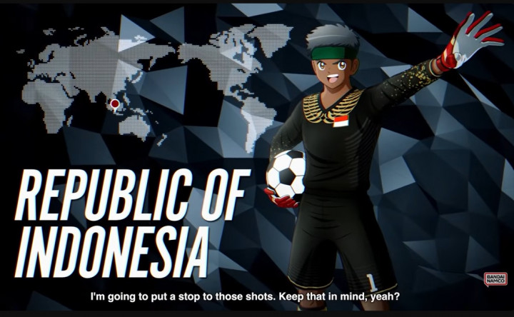 Resmi! Ada Tim Indonesia di Gim Captain Tsubasa 2: World Fighters