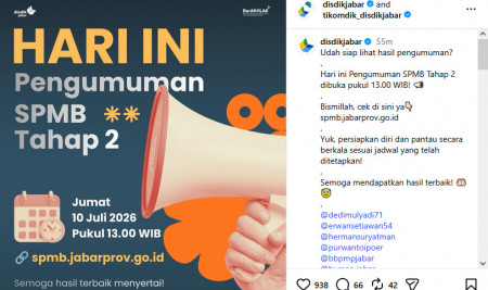 Link Hasil Pengumuman SPMB Tahap 2 Jabar! Cek di Sini Ya