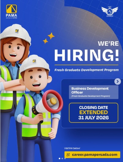 Lowongan PAMA 2026 Diperpanjang hingga 31 Juli, Fresh Graduate Merapat!