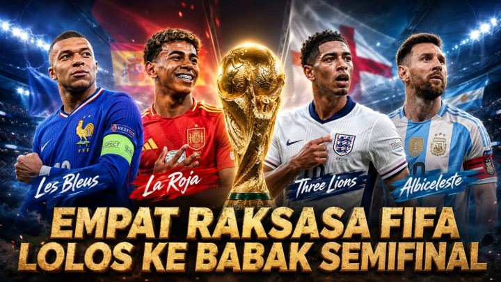 Sejarah Tercipta! Semifinal Piala Dunia 2026 Pertemukan Empat Ranking Teratas FIFA
