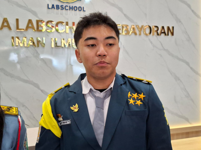 Ketua MPK SMA Labschool Kebayoran Andhika. Foto: Ilham Pratama/Medcom.id
