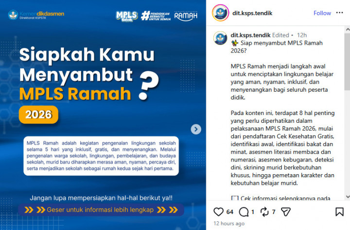 7 Hal Penting di MPLS Ramah 2026: Tak Cuma Pengenalan, Ada Cek Kesehatan Gratis