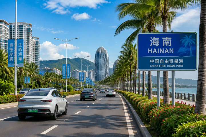 Hainan China Bakal Larang Penjualan Mobil Bensin Mulai 2030